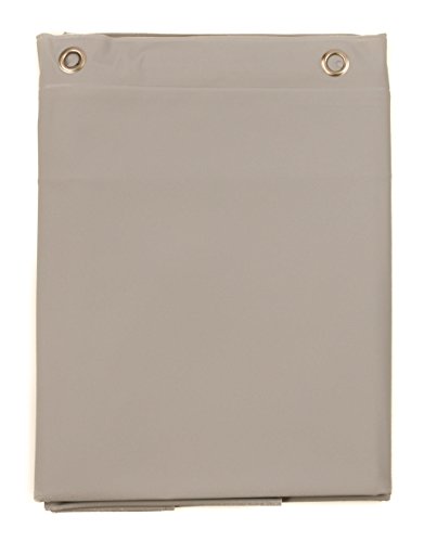 Elegant Home Heavy Duty Vinyl Shower Curtain Liner with 12 Metal Grommets Silver - color: Silver