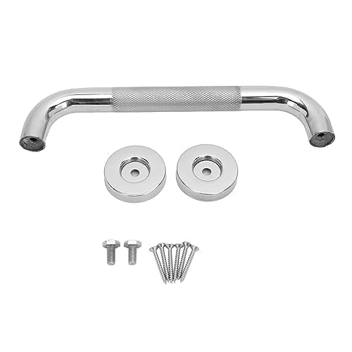 Textured Shower Grab Bar Slipless Stainless Steel Bathroom Safety Hand Rail Support for Elderly People with Limited Mobility (16 Inch (Length: 15.75in, Pipe Diameter: 0.98in)