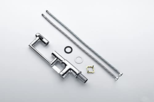 Rotatable Bathroom Faucet with Temperature Display in Fahrenheit (Batteries-Free), 3 Water Modes, Chrome, BF2204-1 - color: Chrome
