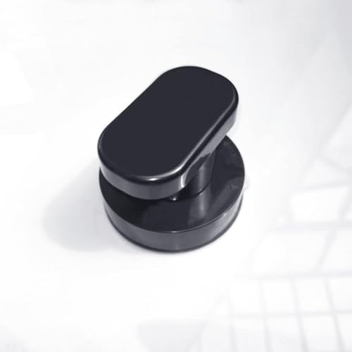 Glass Handle, Suction Cup Handle, Suitable for Bathroom Sliding Door, Cabinet, Terrace Sliding Door, Shower Handrail. No Hole Punching - color: Small Black
