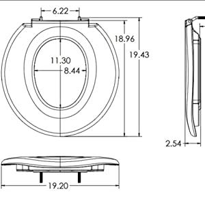 Big John Open Front with Cover Toilet Seat