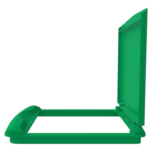 Rev-A-Shelf 35 Qt Under Sink Garbage Can Lid for Base Kitchen and Bathroom Cabinet, Replacement Plastic Trash Bin Lid Only, Green, RV-35-LID-G-1 - color: Green, size: 35 QT