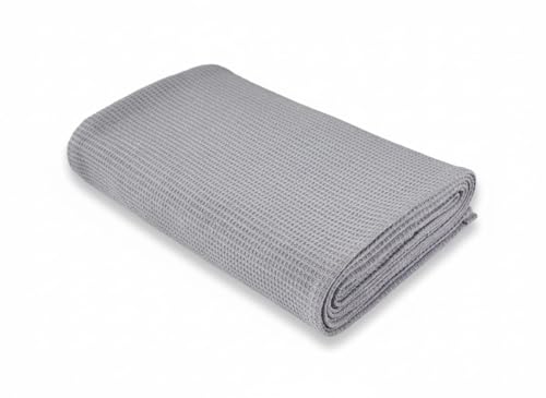 Waffle Bath Towel, 30.5x58 INCHES, 100% Natural Organic Cotton, GOTS Certified Super ABSORBANT & Quick Dry, NO SOFTENERS, Environment Friendly (Lavender) - color: Lavender