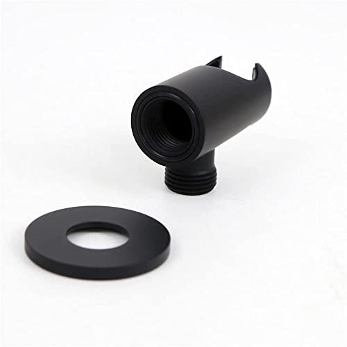Shower Wand Wall Mount Hand Held Head Holder With Hose Connector for System Faucet Set Handheld Handle Sprayer Bracket Attachment, Hose Adapter Matte Black - color: Matte Black