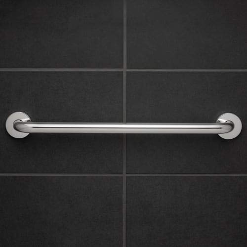 Speakman SA-1009-24-BN 24 in. ADA Grab Bar, Brushed Nickel - color: Brushed Nickel, size: 24 Inch