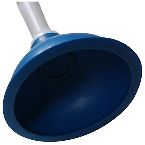 Drain Plunger, Mini Sink Unclogger, Small 4-Inch Clog Remover | Rubber Cup Hand Plumber Helper, Force Tiny Compact Tool with 9" Short Handle for Kitchen Bathroom, Toilet, Shower, Bath Tub - color: Blue