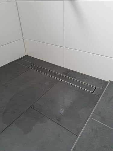 Neodrain 30-Inch Linear Shower Drain-Brushed,with Tile Insert Grate | 304 Stainless Steel, Fast Drainage, Rectangle Shower Floor Drain with Leveling Feet & Hair Strainer, Fits Bathroom, Balcony - color: Brushed, size: 30 IN