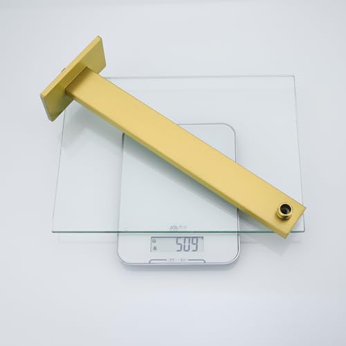 16 Inch Shower Arm with Flange,Stainless Steel Extension Extender Pipe for Fixed Rain Shower Head,Extra Long High Rise Shower Head Extension Arm,Champagne Bronze,SE-91118-16CB - color: Champagne Bronze(91118)