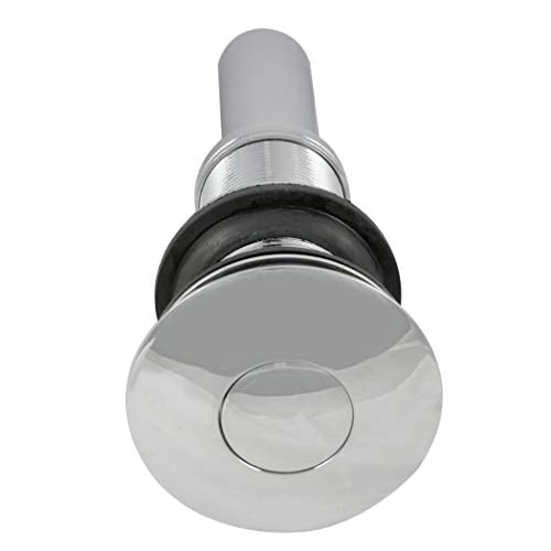 Danco 89461A Decorative Push-Button Sink Drain without overflow, Chrome - color: Chrome, style: without Overflow