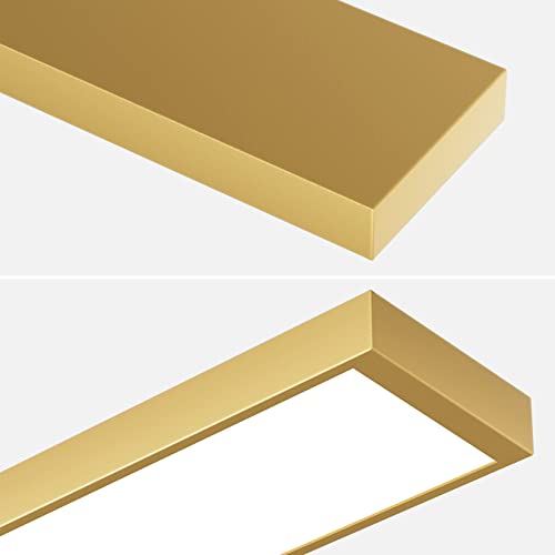 Ralbay 24inch Modern Gold Bathroom Vanity Light Frosted Aluminum Modern LED Gold Bathroom Light Fixtures White Light 6000K - color: Gold, size: 24 inch