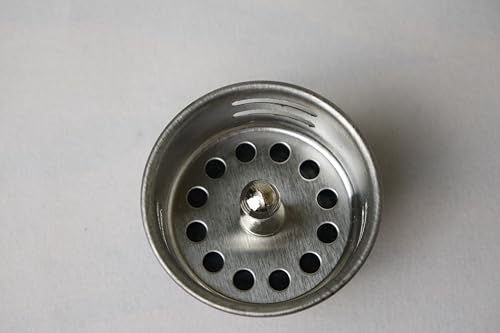 APEX RV Sink Drain with Removable Stainless Steel Strainer, fits (2 1/2 inch) Sink Opening, Fits (1 1/2 inch) Pipe Diameter for RV, Camper, Trailer, Marine Vessel, Cabin, and Bar Sink.