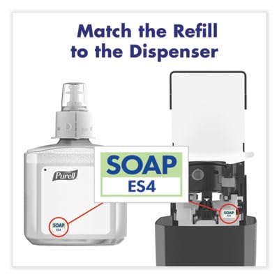 PURELL ES4 Manual Wall-Mounted Hand Soap Dispenser, Graphite, Compatible with 1200 mL PURELL Brand HEALTHY SOAP Refills (Pack of 1) - 5034-01 - Manufactured by GOJO, Inc. - size: (Pack of 1)