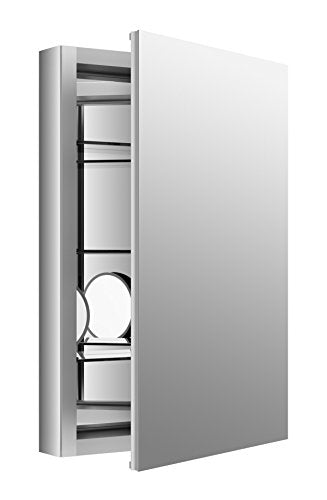 Kohler Verdera 20 in. W x 30 in. H Aluminum Medicine Cabinet with Adjustable Flip-Out Flat Mirror - size: 20" W x 30" H, style: Flip Out Mirror