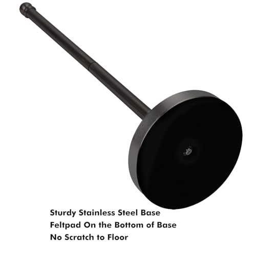 Toilet Paper Holder Stand Holding Up to 5 Paper Rolls, Free-Standing Spare Rolls Storage Holder, Stainless Steel (Black) - color: Black