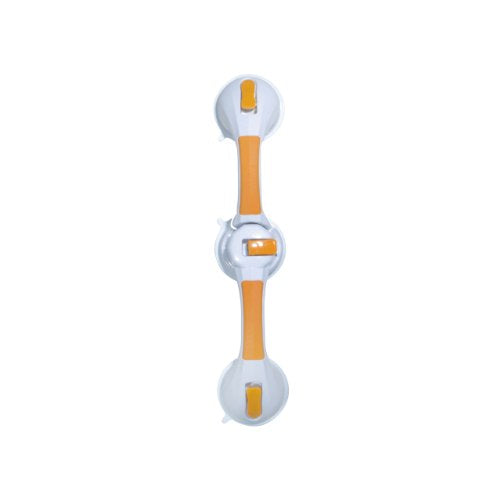 Drive Medical Suction Cup Dual Rotating Grab Bar, 19.75 Inch | Suction Cup Dual Rotating Grab Bar Mounts without Drilling for Secure, Adjustable Support in the Bathroom