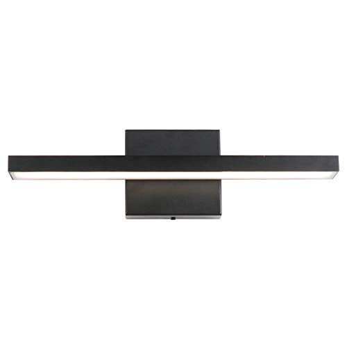 Ralbay 15.7 inch Modern LED Black Vanity Light 12W Frosted Aluminum for Bathroom Vanity Lighting Fixtures Natural White 4500K - color: Black-Natural White, size: 15.7 inch