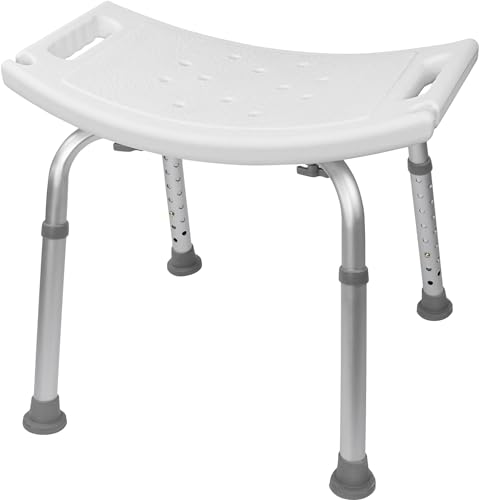 FSA/HSA Eligible, Vaunn Tool-Free Assembly Adjustable Shower Chair Spa Bathtub Seat Bench with Removable Back - style: Shower Chair