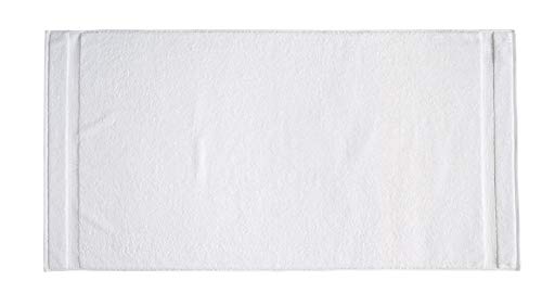 Amazon Basics 6-Pack Bath Towels, 100% Ring Spun Cotton, 600 GSM, Lightweight and Highly Absorbent, Quick Drying, Hotel Quality, 27 x 54 inches, White