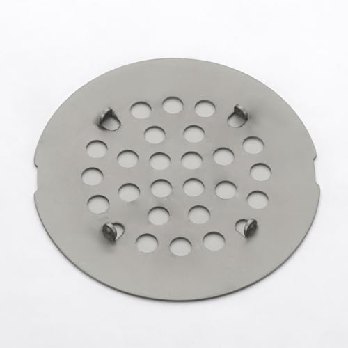 Snap-in Shower Drain Cover 4-1/4 inch Shower Strainer Grid Round (1, Gunmetal) - color: Gunmetal