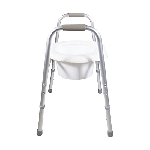 PCP Raised Toilet Seat and Safety Frame, Pre-Assembled Tool Free, Secure Adjustable Height, Made in USA, Regular - size: Regular
