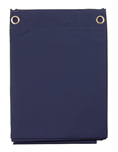 Venice Elegant Home Heavy Duty Vinyl Shower Curtain Liner with 12 Metal Grommets (Navy Blue) - color: Navy Blue