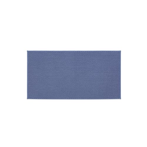 TYUU Bathroom Rugs Non Slip Washable, Super Absorbent Thin Bath Mat Quick Dry Low Pile Bathroom Rug, Denim Blue 24"x47" - color: Denim Blue01, size: 2' X 3'11" (Rectangular)