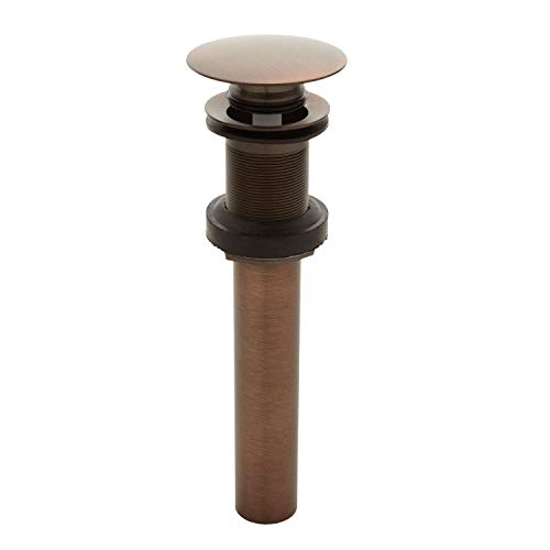 Signature Hardware 205620 Mushroom Style Pop-Up Bathroom Drain with No Overflow Holes - color: Oil Rubbed Bronze