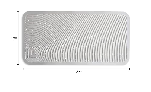 Munchkin Soft Spot Baby Bath Mat for Tub, Cushioned Bathtub Mat for Toddlers and Kids, 36"x17", Grey - style: Bath Mat