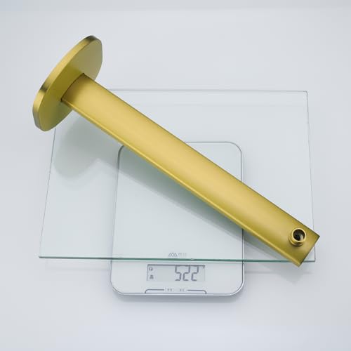 16 Inch Shower Arm with Flange,Stainless Steel Extension Extender Pipe for Fixed Rain Shower Head,Extra Long High Rise Shower Head Extension Arm,Champagne Bronze,SE-91119-16CB - color: Champagne Bronze(91119)