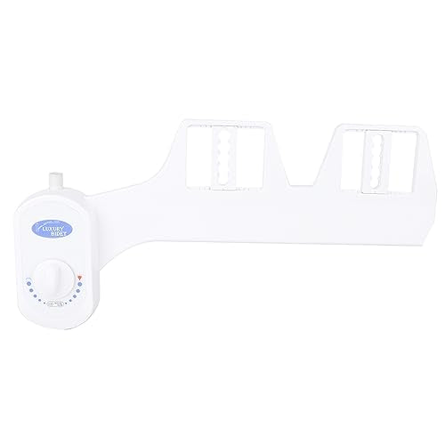 Bidet Attachment for Toilet, Dual Nozzle Non-Electric Bidet Sprayer with Adjustable Water Pressure, Self Cleaning Nozzles for Feminine and Rear Wash, Easy Installation for Home Bathroom