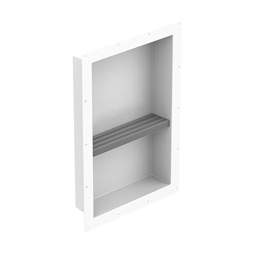 New Ready for Tile Recessed Bathroom Shower Shampoo Shelf Niche (1" Divider Insert for 14" Width) - size: 1" Divider Insert for 14" Width