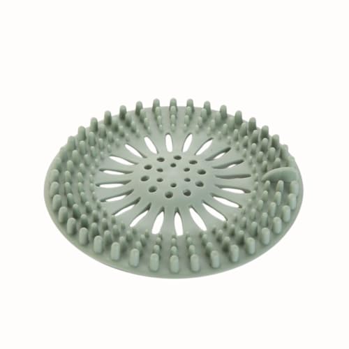 Shower Drain Hair Catcher 4 Pack – Silicone Bathtub Drain Cover, Hair Catcher for Shower Drain, Anti-Clog Drain Protector for Bathroom Tub, Kitchen Sink & Laundry, Flexible Reusable Drain Strainer