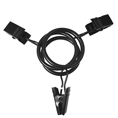 44 Pack Metal Curtain Rings with Clips, Drapery Clips with Rings, Drapes Rings 1 inch Inner Diameter, Fits Diameter 5/8 inch Curtain Rods, Black - color: Black, size: 1" I D 44 Pack