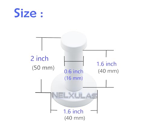 Classic White Stainless Steel Single Super Heavy Duty Wall Mount Hook, Coat Hanger, Bath Towel Hooks (2", 4 PCS) - size: 2" , 4 PCS