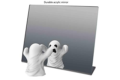 Marketing Holders Acrylic Easel Mirror 10" x 8" Slant Back Portable Lucite Countertop Stand Perfect for Professional and Home Use Makeup Application or Hair Styling - size: 8"L x 10"W