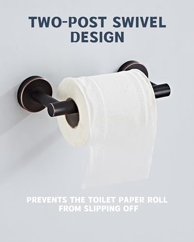 RARXTR Bronze Toilet Paper Holder SUS304 Stainless Steel Double Post Pivoting Toilet Paper Roll Holder Wall Mounted Toilet Tissue Holder for Commercial Bathroom RV Oil Rubbed Bronze - color: Oil Rubbed Bronze, size: Wall Mount