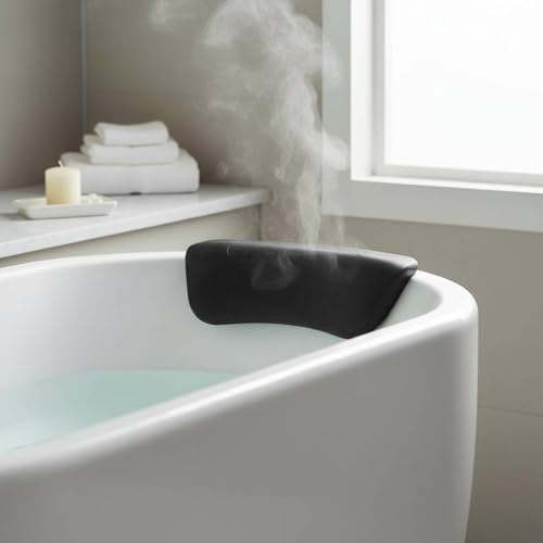 Suction Cup Bath Pillow Non-Slip Bath Soft Cushion Lavatory Accessory