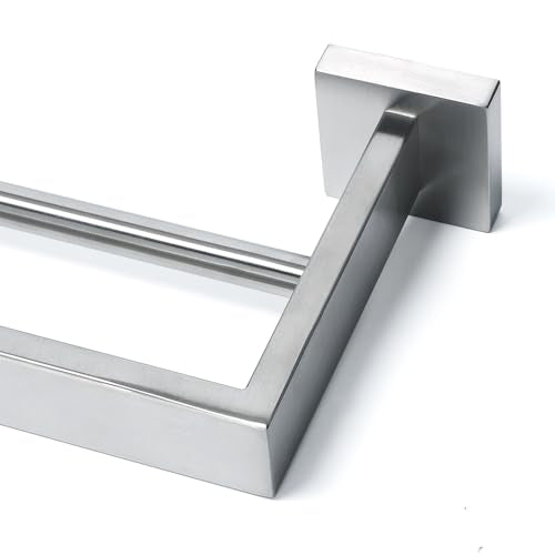 Alise Double Towel Bar, 32" SUS304 Stainless Steel Towel Racks for Bathroom, Long Bathroom Towel Rack Wall Mounted, Heavy Duty Towel Holder, Brushed Nickel - color: Brushed Nickel, size: Double 32 Inch