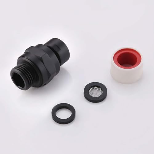 Shower Head Swivel Ball Adapter, All Metal Adjustable Shower Arm Extension Connector Universal Showering Component Solid Brass Matte Black - color: Matte Black