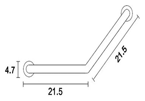 Grab Rails Bath Wall Attachment Handrails Grab Bar Rails Safety Grab Bar - Wall-Mounted Towel Rack, Stainless Steel Non-Slip Support Handle, Rail with Soap Holder Toilet