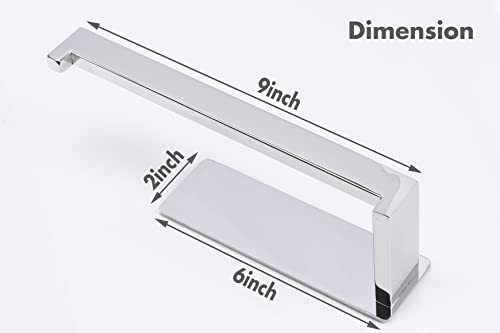 Hand Towel Holder, Strong Self Adhesive Hand Towel Ring, Thicken SUS304 Stainless Steel Hand Towel Bar/Rack, No Drilling Modern Hand Towel Hanger (Polish Chrome, 9 in) - color: Polish Chrome, size: 1 Pack 9 In
