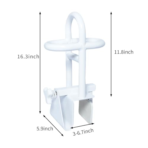Triple Grip Adjustable Bathtub Handles for Seniors, Fits 3-Inch+ Thick Walls. Please Measure Before Purchasing Tub Grab Bars for Side of Tub, Handicap Grab Bars, Tub Handles for Elderly Balance