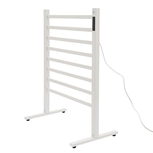 8-Bar Electric Towel Warmer Rack with Smart LED Display, Timer and Temperature Control & 4 Min Fast Heating, Freestanding Towel Warmer Aluminum Towel Drying Shelf for Bathroom, Home - size: 8 bars Single