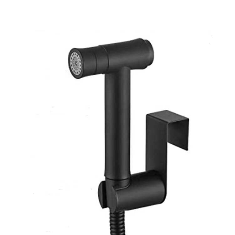 Handheld Bidet Sprayer for Toilet,Bidet Sprayer Holder,Hook Black | Bidet Sprayer Holder for Handheld Shower Wand, Diaper Sprayer,Stainless Steel Bidet Holder - color: Black