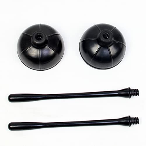 Casaphoria Toilet Plunger and Bowl Brush Combo for Bathroom Cleaning,Bathroom Accessories, Dark Black, 2 Sets - style: Long_handle(2 Sets)
