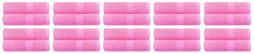 BY LORA 20-Pack Oversized Bath Sheets, Terry Cotton Hotel Large Towels, Pink - color: Pink, size: Bath Sheet 20-Pack