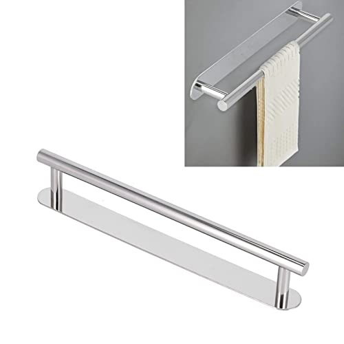 Stainless Steel Self Adhesive Towel Bar, Bathroom Towel Holder Wall Mounted No Drill Installation, Rust Towel Rack for Bath Kitchen Laundry Room (40cm) - size: 40cm