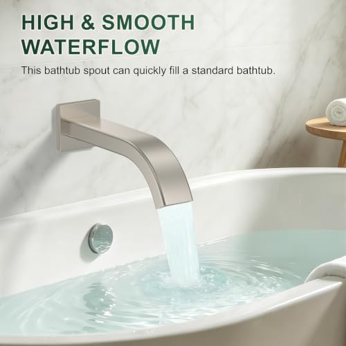 Rain Shower System with Rough-in Valve, Ceiling Mount Shower Faucet Set with 12"&6" Dual Rain Shower Heads, 2-in-1 Handheld Shower, Tub Spout, 4-Function Complete Shower Fixture,Brushed Nickel - color: Brushed Nickel, size: Ceiling Mount-12"+6" head with