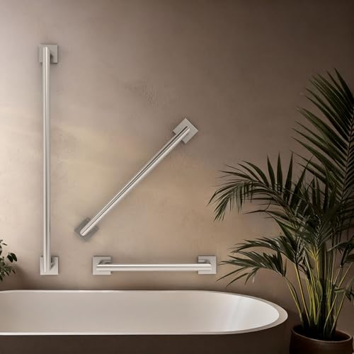 Gatco 664SN Glam Too 36" L Grab Bar, Satin Nickel/ADA Compliant Stainless Steel Safety Grab Bar for Bathroom - color: Satin Nickel, size: 36 Inch