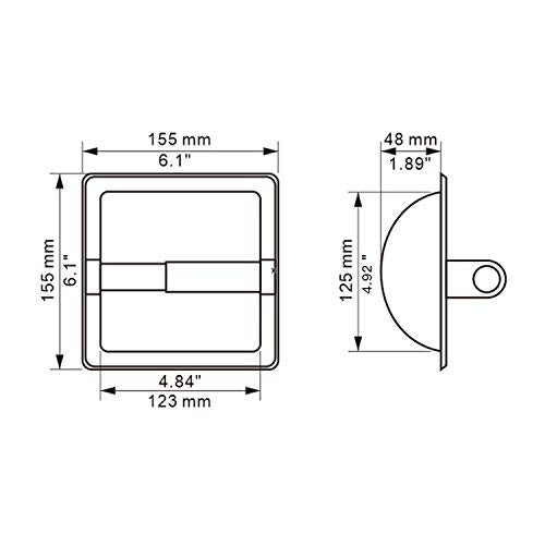 Top Taste Recessed Toilet Paper Holder Brushed Nickel,Toilet Paper Holder Wall Mount,Stainless Steel Recessed Tissue Paper Roll Holder, in Wall - Includes Rear Mounting Brack